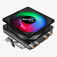 Кулер CPU Aerocool Air Frost 4 (универсальный, 125W, 25.7 dB, 1800 rpm, 90мм, 3pin, подсветка, медь+ алюминий) RTL