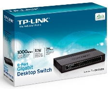 Коммутатор TP-Link SMB  TL-SG1008D 8-port Gigabit Switch, plastic case