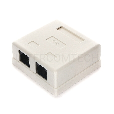 Розетка NA218 RJ-45 кат.6 внешняя 2 порта, 110&Krone