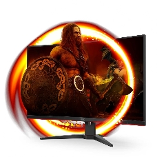МОНИТОР 31.5 AOC C32G2ZE Black-Red (VA, изогнутый, 1920x1080, 240Hz, 1 ms, 178°/178°, 300 cd/m, 80M:1, +2xHDMI 2.0, +Di