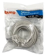 Патч-корд Buro UTP cat5E 15м серый RJ-45 (m)-RJ-45 (m)