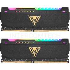 Оперативная память DDR 4 DIMM 32Gb (16Gbx2) PC25600, 3200Mhz, CL18, PATRIOT Viper Steel RGB (PVSR432G320C8K) (retail)