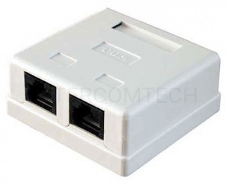 Розетка RJ45 5E кат. 2-port