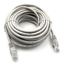 Патч-корд Buro UTP cat5E 10м серый RJ-45 (m)-RJ-45 (m)