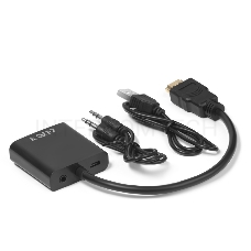 Greenconnect Мультимедиа professional конвертер-переходник HDMI > VGA +audio + micro USB для доп.питания, GCR-HD2VGA3 Greenconnect Мультимедиа professional конвертер-переходник HDMI > VGA +audio + micro USB для доп.питания, GCR-HD2VGA3