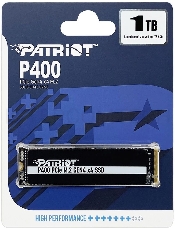 Накопитель SSD Patriot P400 1TB, M.2 2280, P400P1TBM28H, PCIe 4x4, NVMe, 7000/4800, heatshield, RET