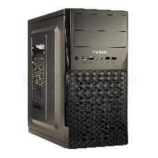 Корпус Minitower ExeGate QA-413U Black, mATX, <XP450, Black, 120mm>, 3*USB+1*USB3.0, Audio