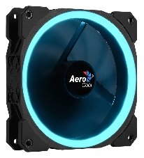 Вентилятор Aerocool ORBIT , 120x120x25мм, 16,8 млн. цветов, RGB подсветка в виде двойного кольца, 3-Pin, 1200 об/мин, 55,9 CFM, 14,1 дБА