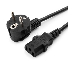 Кабель питания Cord Power Gembird/Cablexpert PC-186 / 1.8м, Schuko- C13, 6А, черный, с зазем.