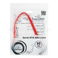 Кабель интерфейсный SATA Cablexpert CC-SATAM-DATA90-0.3M, 30см, угловой разъем, 7pin/7pin, защелка, пакет