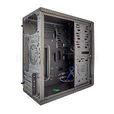 Корпус Minitower ExeGate QA-413U Black, mATX, <XP450, Black, 120mm>, 3*USB+1*USB3.0, Audio