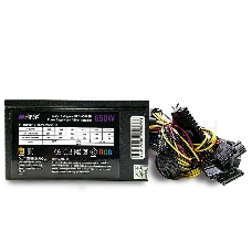 Блок питания HIPER HPB-650RGB (ATX 2.31, 650W, ActivePFC, RGB 140mm fan, Black) BOX