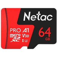 Флеш карта MicroSD card Netac P500 Extreme Pro 64GB, retail version w/o SD adapter