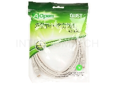 Коммутационный шнур Патчкорд литой Aopen/Qust ANP511_3M UTP кат.5е 3м серый