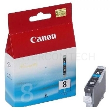 Картридж струйный CLI-8C (0621B024) для Canon Pixma 4200/5200/MP500/MP800, Голубой, 490стр.