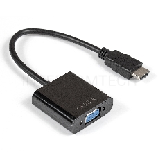 Кабель-переходник  Exegate EX284926RUS HDMI-VGA ExeGate EX-HDMIM-VGAF-0.15 (19M/15F, 0,15м)