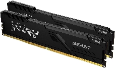 Память оперативная Kingston 64GB 3200MHz DDR4 CL16 DIMM (Kit of 2) FURY Beast Black