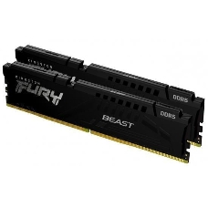 Оперативная память Kingston DRAM 32GB 5200MHz DDR5 CL40 DIMM (Kit of 2) FURY Beast Black EAN: 740617324358