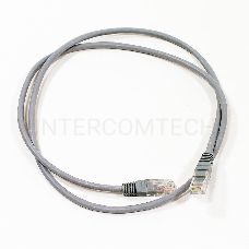 Патчкорд 1м Telecom UTP кат.5е RJ45, литой, серый, NA102--1M