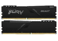 Память оперативная Kingston 64GB 3200MHz DDR4 CL16 DIMM (Kit of 2) FURY Beast Black