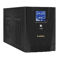 Источник бесперебойного питания ExeGate EX292636RUS SpecialPro Smart LLB-3000.LCD.AVR.3SH.2C13.RJ.USB <3000VA/1800W, LCD, AVR,3*Schuko+2*C13,RJ45/11,USB, металлический корпус, Black>