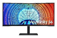 Монитор 34 Samsung S34A650UBI VA curved (R=1000 mm) r, 3440x1440, 5ms, 100Гц, 350 cd/m2, MEGA DCR( static 4000:1), 178°/178°, HDMI (2.0), Display port (1.2), USB3.0 x3; USB-C (90 Вт), HDR10, HAS, PiP/PBP, Game mode, Ethernet (LAN), VESA 100x100 mm, black