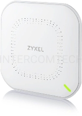 Гибридная точка доступа Zyxel NebulaFlex NWA90AX, WiFi 6, 802.11a/b/g/n/ac/ax (2,4 и 5 ГГц), MU-MIMO, антенны 2x2, до 575+1200 Мбит/с, 1xLAN GE, PoE, защита от 4G/5G, БП в комплекте