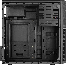 Корпус Aerocool Cs-105, mATX, без БП, 187x361x355мм (ШxГxВ), USB3.0 x1, USB 2.0 x1, металл 0,5мм, 120-мм вентилятор в комплекте