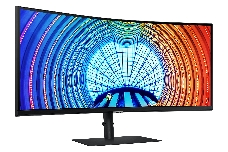Монитор 34 Samsung S34A650UBI VA curved (R=1000 mm) r, 3440x1440, 5ms, 100Гц, 350 cd/m2, MEGA DCR( static 4000:1), 178°/178°, HDMI (2.0), Display port (1.2), USB3.0 x3; USB-C (90 Вт), HDR10, HAS, PiP/PBP, Game mode, Ethernet (LAN), VESA 100x100 mm, black