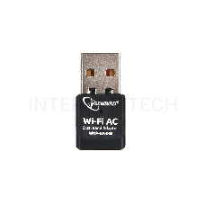 Сетевой двухдиапазонный Wi-Fi мини USB-адаптер Gembird 600 Мбит, USB, 802.11b/g/n/ac/а