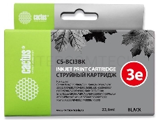 Картридж струйный Cactus CS-BCI3BK черный для Canon BJC-3000/ BJC-6000/ BJC-6100/ BJC-6200 (24ml)