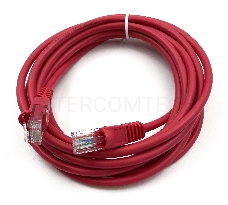 Патч-корд Buro UTP cat5E 3м красный RJ-45 (m)-RJ-45 (m)