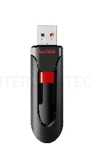 Флеш Диск Sandisk 64Gb Cruzer Glide SDCZ60-064G-B35 USB2.0 черный/красный