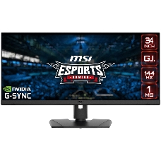 Монитор 34 MSI Optix MPG341QR, IPS, Flat, 3440x1440, 144HZ, G-SYNC Compatible, HDR 400 (3DB7)