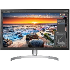 Монитор 27 LG 27UL850-W White IPS, 3840x2160, 5ms, 350 cd/m2, 1000:1 (Mega DCR), DP, HDMI*2, USB-C, Headph.out,HAS, Pivot, vesa