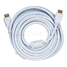 Кабель HDMI 19M/M ver 2.0, 10М, 2 фильтра, белый  Aopen <ACG711DW-10M>     