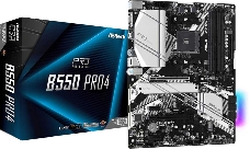 Плата материнская Asrock B550 PRO4 Soc-AM4 AMD B550 4xDDR4 ATX AC`97 8ch(7.1) GbLAN RAID+VGA+HDMI