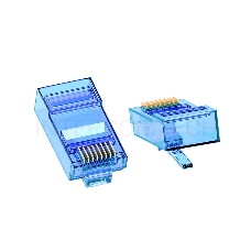 Коннектор Greenconnect цветной RJ-45 cat.5e UTP Male, для многожильного кабеля, 8p8c 15 шт (3 цвета по 5 шт), GCR-51802