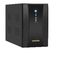 Источник бесперебойного питания ExeGate EX292609RUS SpecialPro UNB-2000.LED.AVR.2SH.RJ.USB <2000VA/1200W, LED, AVR,2*Schuko, RJ45/11, USB, металлический корпус, Black>