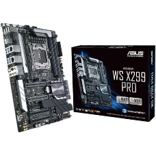 Материнская плата для рабочих станций MB ASUS WS X299 PRO Socket 2066 Core™ X-Series Processors, 8xDIMM, Max. 128GB, DDR4 Non-ECC UDIMM, 2xPCIe 3.0 x16 (x16 mode), 1xPCIe 3.0 x16 (x8 mode), 1xPCIe 3.0 x16 (x4 mode), 1xPCIe 3.0 x4 (x4 mode), Intel® I210-AT