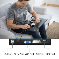 Планшет для рисования Huion Kamvas PRO 22 USB черный