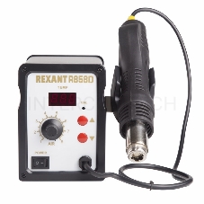 Паяльная станция (термофен) Rexant 12-0714 термовоздушная с цифровым дисплеем 150-500°С (R858D)