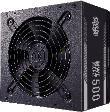 Блок питания Cooler Master MWE Bronze, 500W, ATX, 120mm, 6xSATA, 2xPCI-E(6+2), APFC, 80+ Bronze MPE-5001-ACAAB-EU