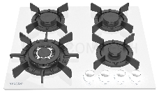 Газовая варочная поверхность Hyundai HHG 6437 WG белый