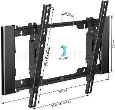 Кронштейн для телевизора Holder T4925-B черный 26-55 макс.40кг настенный наклон