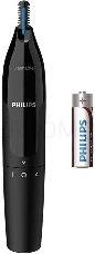 Триммер для носа и ушей Philips, чёрный, пластик, батарейка АА в комплекте