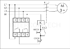Реле контроля наличия и чередования фаз CKF-BR (монтаж на DIN-рейке 35мм; регулировка порога отключения; регулировка времени отключения; 3х400/230+N 2х8А 1Z 1R IP20) F&F EA04.002.003