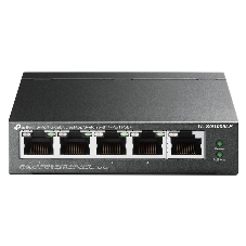 Коммутатор TP-Link 8-Port 10/100Mbps Unmanaged Switch with 4-Port PoE, metal case, desktop mount, PoE budget 41W.