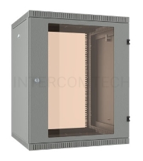 Шкаф коммутационный C3 Solutions WALLBOX 6-63 G (NT084683) настенный 6U 600x350мм пер.дв.стекл направл.под закл.гайки 110кг серый 300мм 13кг 340мм IP20 сталь