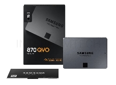 Твердотельный накопитель SSD 2.5 8TB Samsung 870 QVO Client SSD MZ-77Q8T0BW SATA 6Gb/s, 560/530, IOPS 98/88K, MTBF 1.5M, QLC, 4096MB, 2880TBW, 0.33DWPD, RTL (396014)